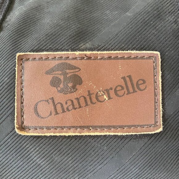 Chanterelle Repurposed Rubber Duffel Bag Adjustable Strap Leather Accents - Picture 11 of 15